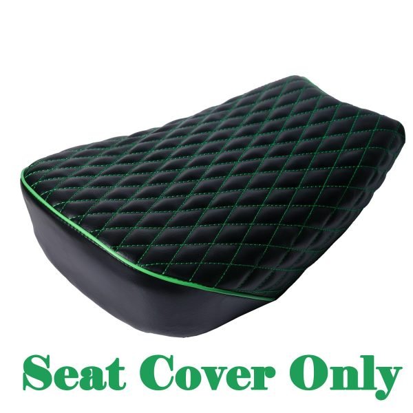 Green Diamond Stitch Retro Seat Cover for Coleman ct200uex Mini Bike 196cc, Hisun ct200u-ex 200cc Trail Bike Cushion Replacement Parts - Image 3