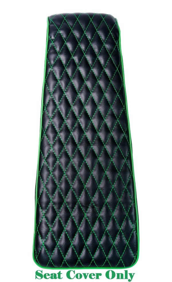 Green Diamond Stitch Seat Cover for Coleman ct200u Mini Bike 196cc Baja DB30, Hisun ct200u 196cc 200cc Trail Bike Cushion Replacement Parts - Image 4