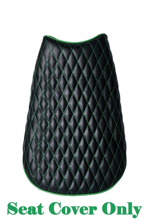 Green Diamond Stitch Retro Seat Cover for Coleman ct200uex Mini Bike 196cc, Hisun ct200u-ex 200cc Trail Bike Cushion Replacement Parts - Image 4