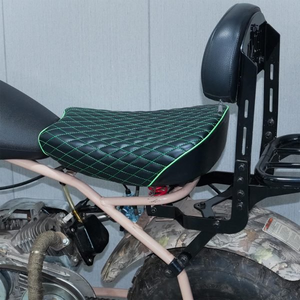 Green Diamond Stitch Retro Seat Cover for Coleman ct200uex Mini Bike 196cc, Hisun ct200u-ex 200cc Trail Bike Cushion Replacement Parts - Image 7